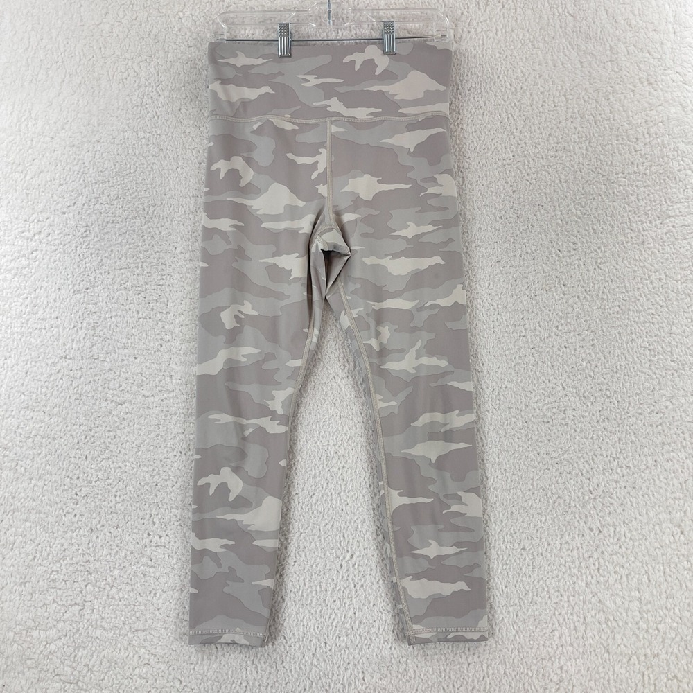 Athleta Gray Camo Elation 7/8 Tight‎ Leggings Womens Pull On Stretch Size Medium